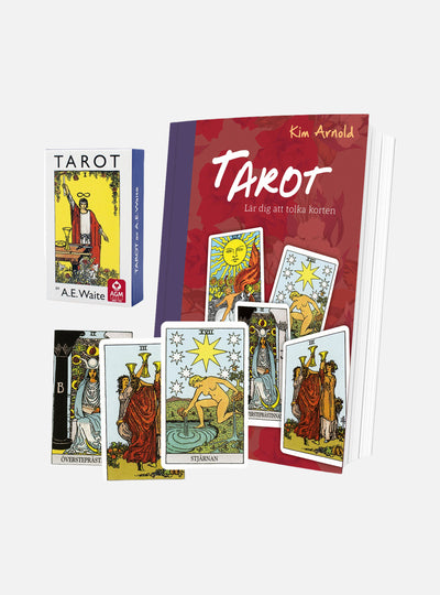 Tarotpaket: Tarot bok + Waite svensk tarot (pocket)