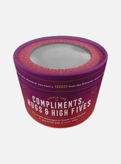 Knock Knock Compliments, Hugs & High Fives Oracle Tub