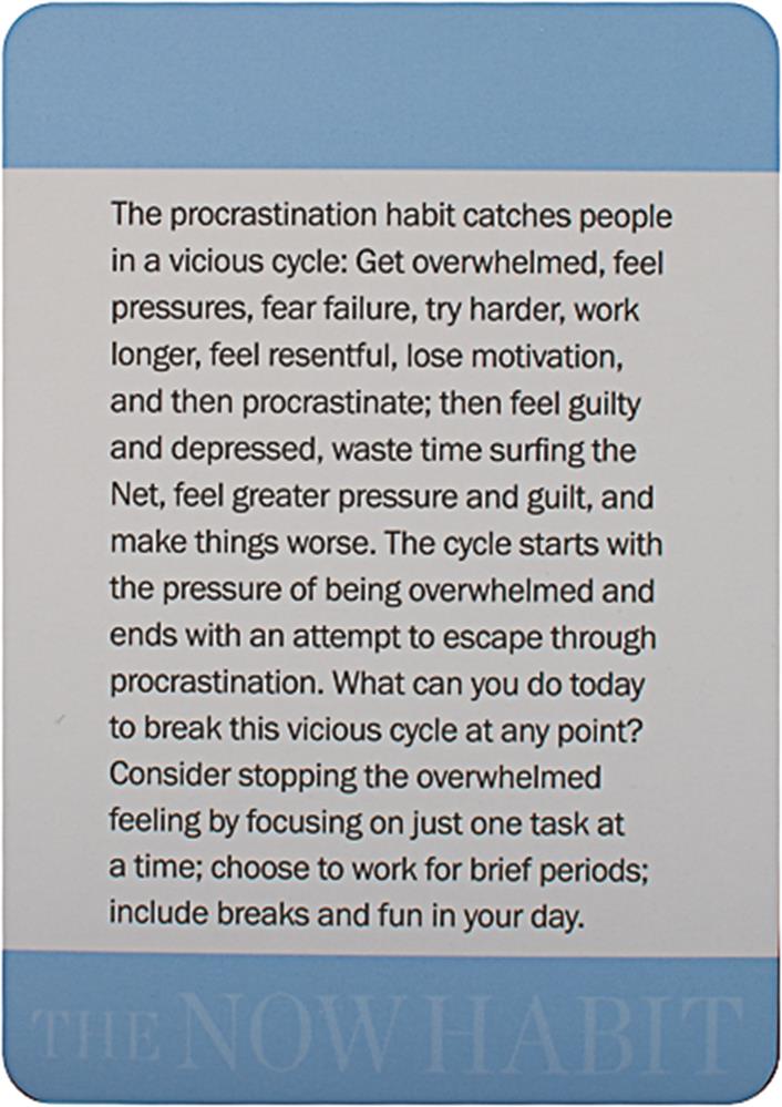 Now Habit Motivation Cards
