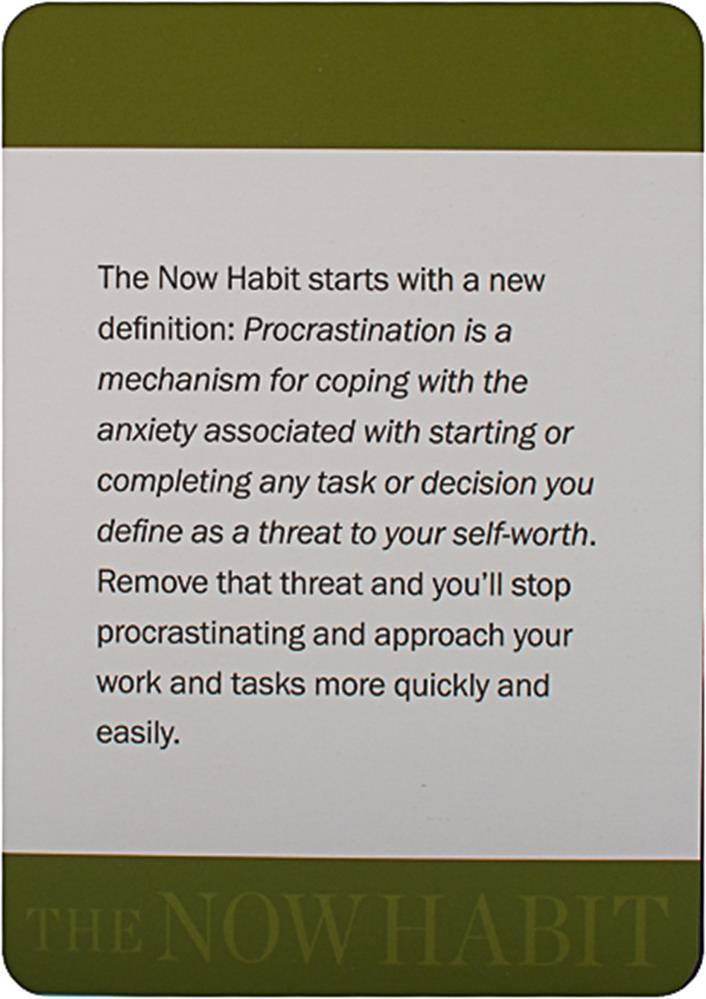 Now Habit Motivation Cards