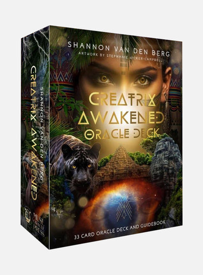 Creatrix Awakened Oracle Deck: Fierce Feminine Frequency Leaders (33 Full-Color Cards and 126-Page Guidebook)