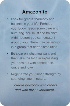 Crystal connections message cards