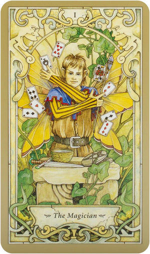 Mystic Faerie Tarot (78-Cards, Book )