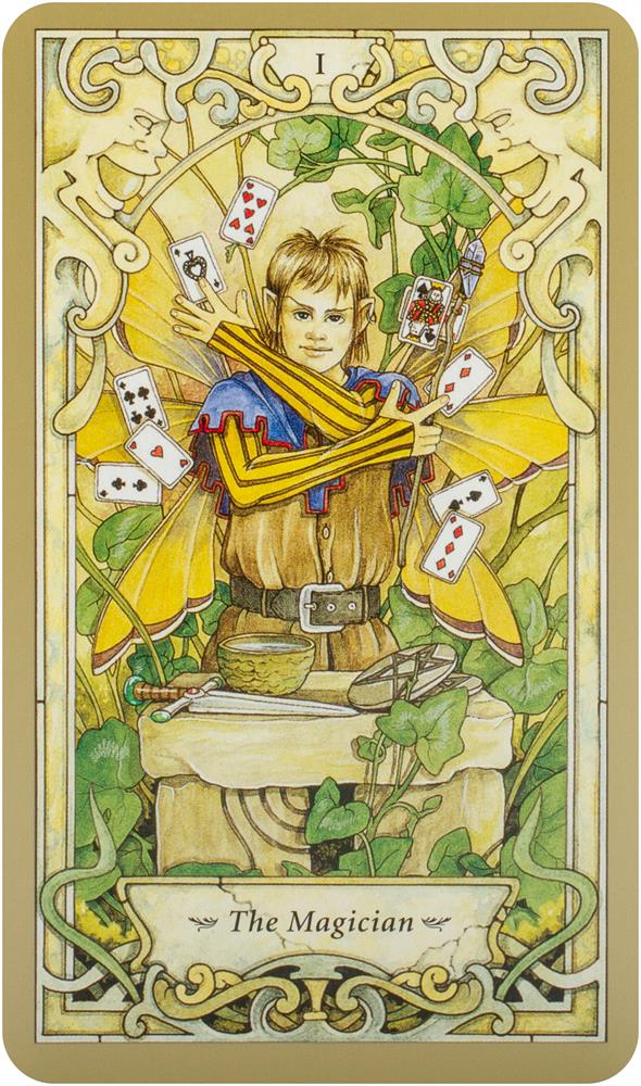 Mystic Faerie Tarot (78-Cards, Book )