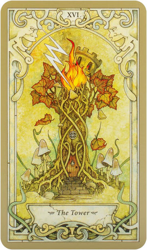 Mystic Faerie Tarot (78-Cards, Book )