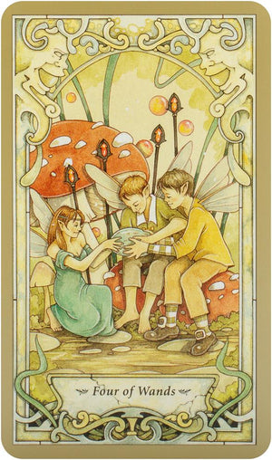 Mystic Faerie Tarot (78-Cards, Book )