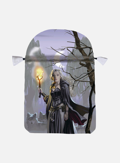 Witches Moon Satin Tarot Bag