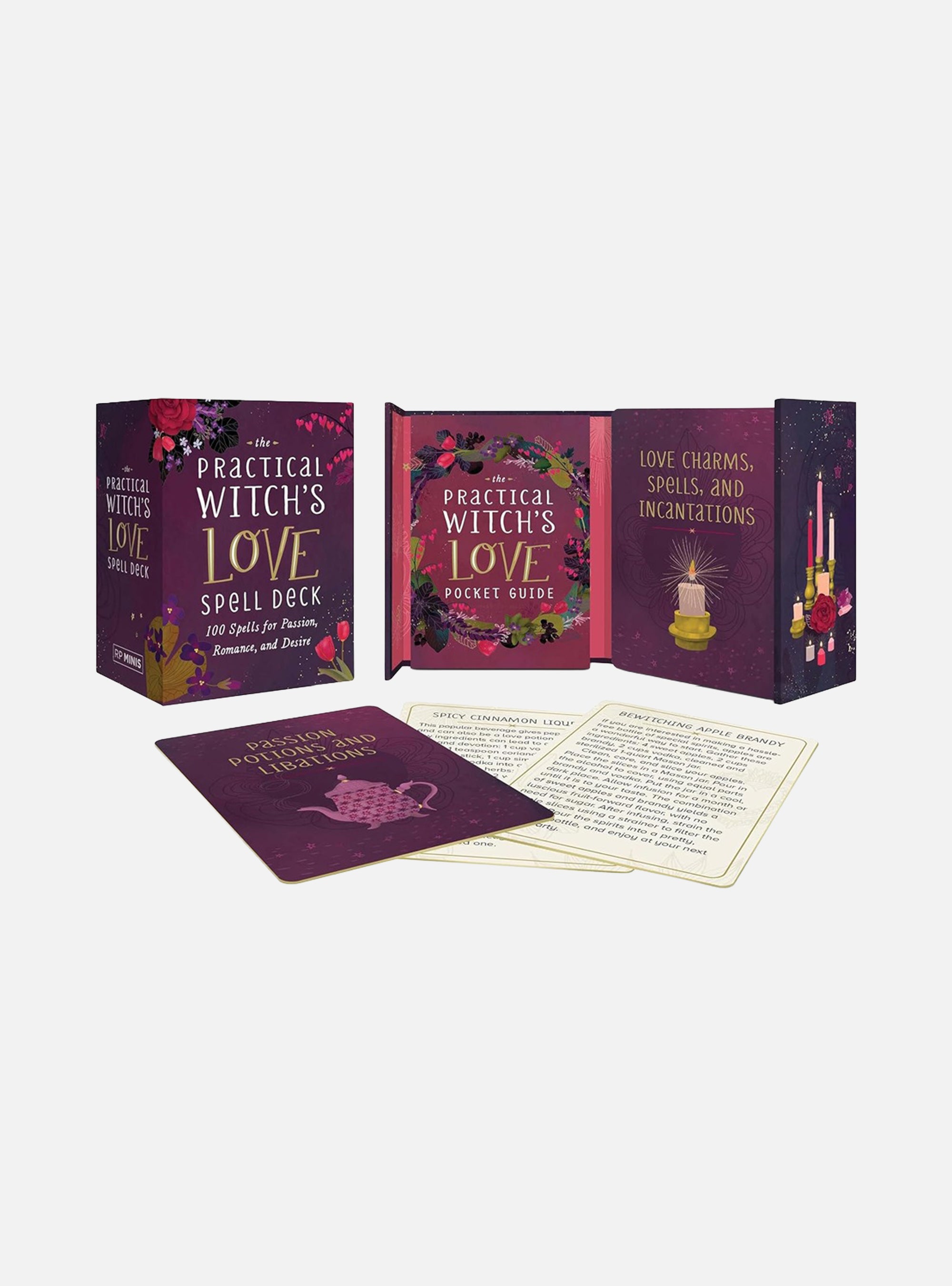 The Practical Witch's Love Spell Deck: 100 Spells for Passion, Romance, and Desire