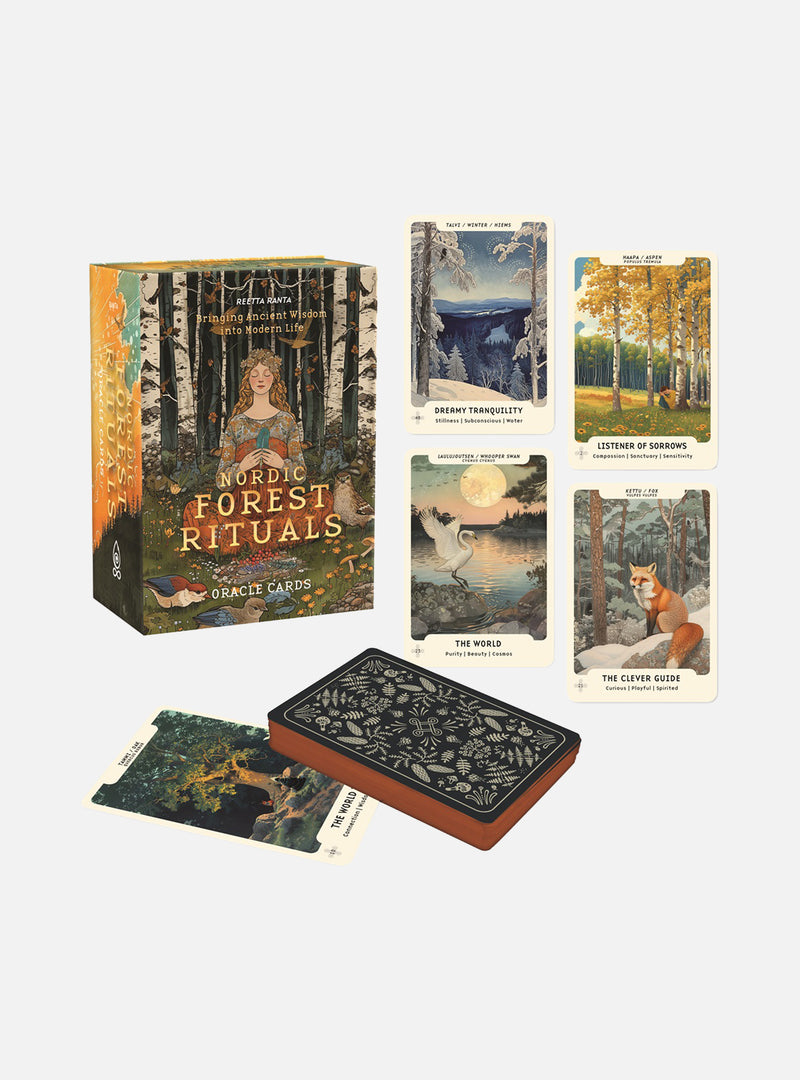 Nordic Forest Rituals Oracle Cards: Bringing Ancient Wisdom into Modern Life (Oracle Kit Box Set with 49 Cards and Guide Book)