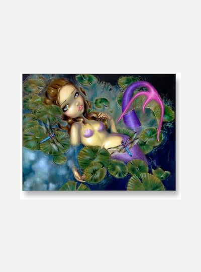 Dragonfly Mermaid Mouse Mat