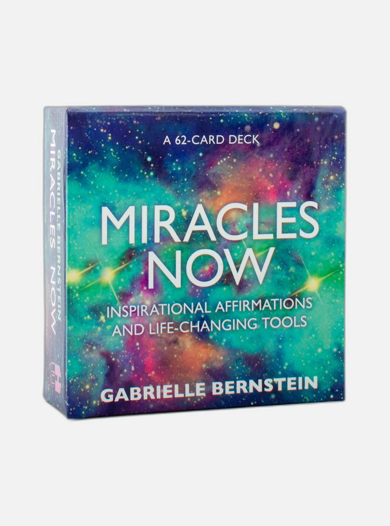 MIRACLES NOW: Inspirational Affirmations & Life-Changing Tools (62-card deck & guidebook)