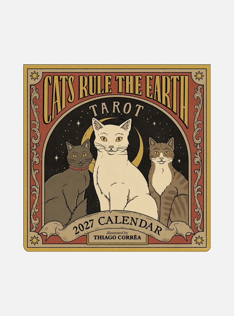 Cats Rule the Earth Tarot 2027 Wall Calendar