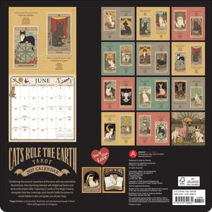 Cats Rule the Earth Tarot 2027 Wall Calendar