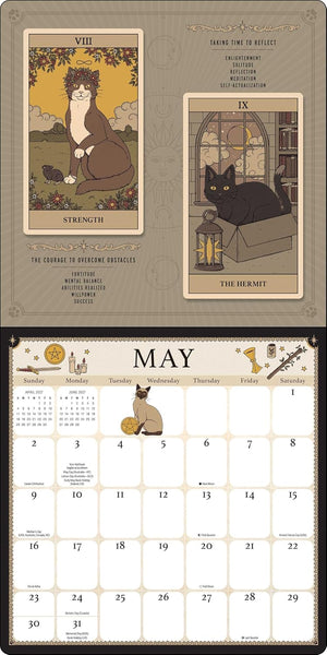 Cats Rule the Earth Tarot 2027 Wall Calendar