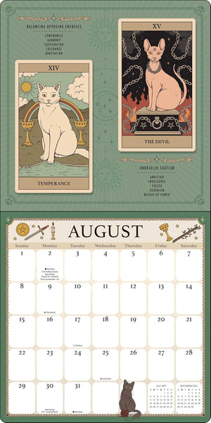 Cats Rule the Earth Tarot 2027 Wall Calendar