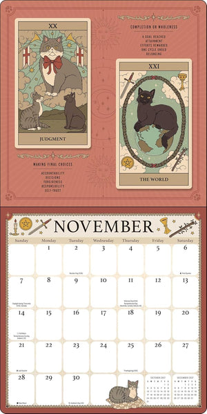 Cats Rule the Earth Tarot 2027 Wall Calendar