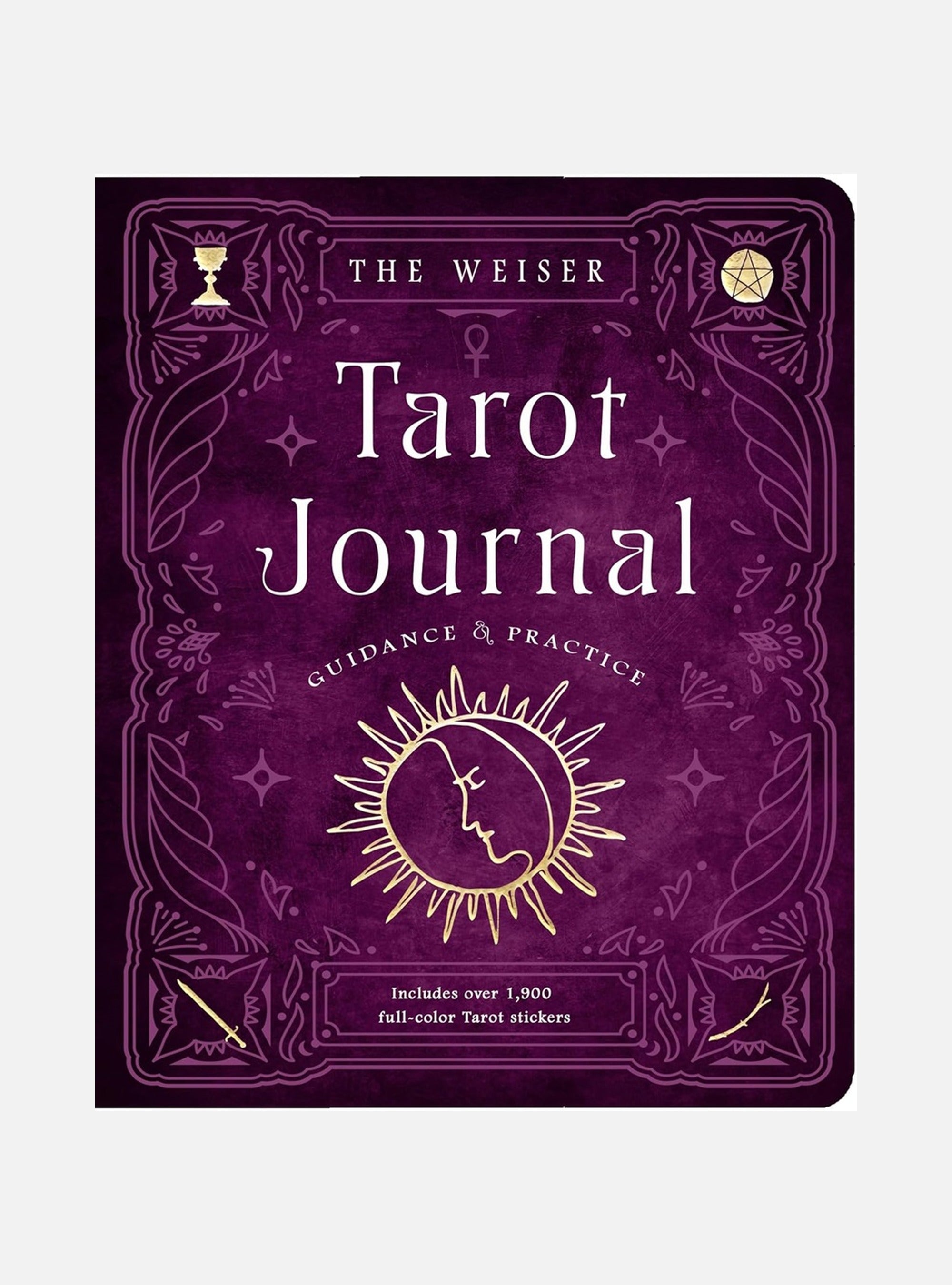 Weiser Tarot Journal: Guidance and Practice (includes over 1900 Tarot stickers, layflat binding)