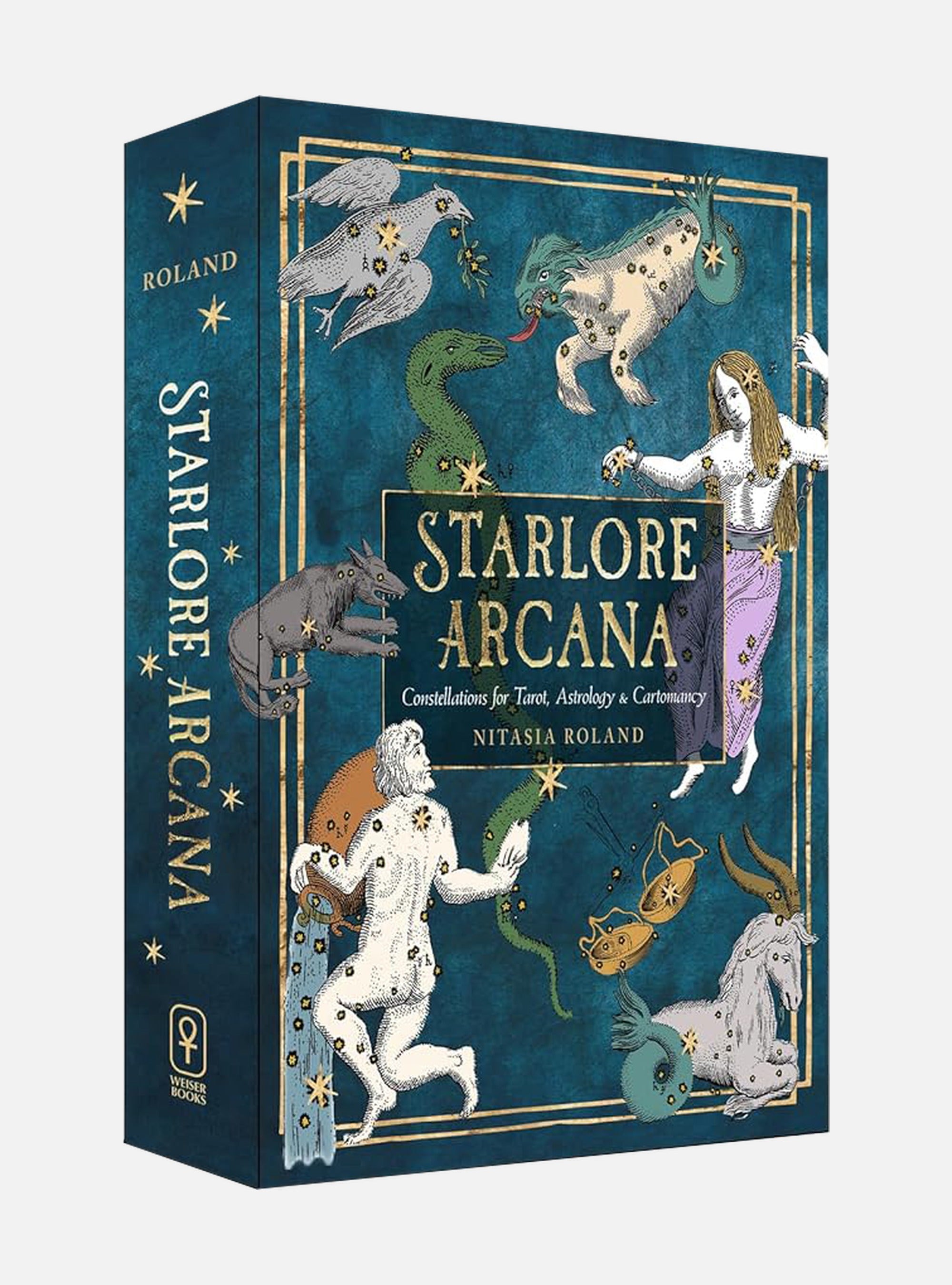 Starlore Arcana: Constellations for Tarot, Astrology, and Cartomancy (56 Full-Color Cards and 128-Page Guidebook)