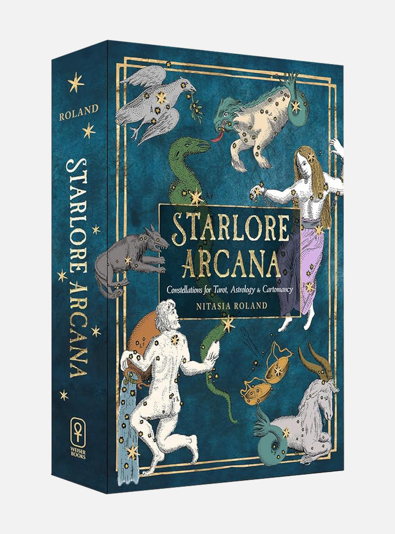 Starlore Arcana: Constellations for Tarot, Astrology, and Cartomancy (56 Full-Color Cards and 128-Page Guidebook)