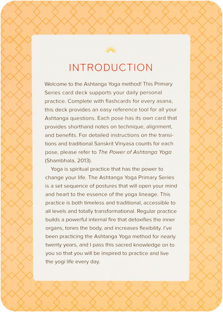 Ashtanga Yoga Practice Cards