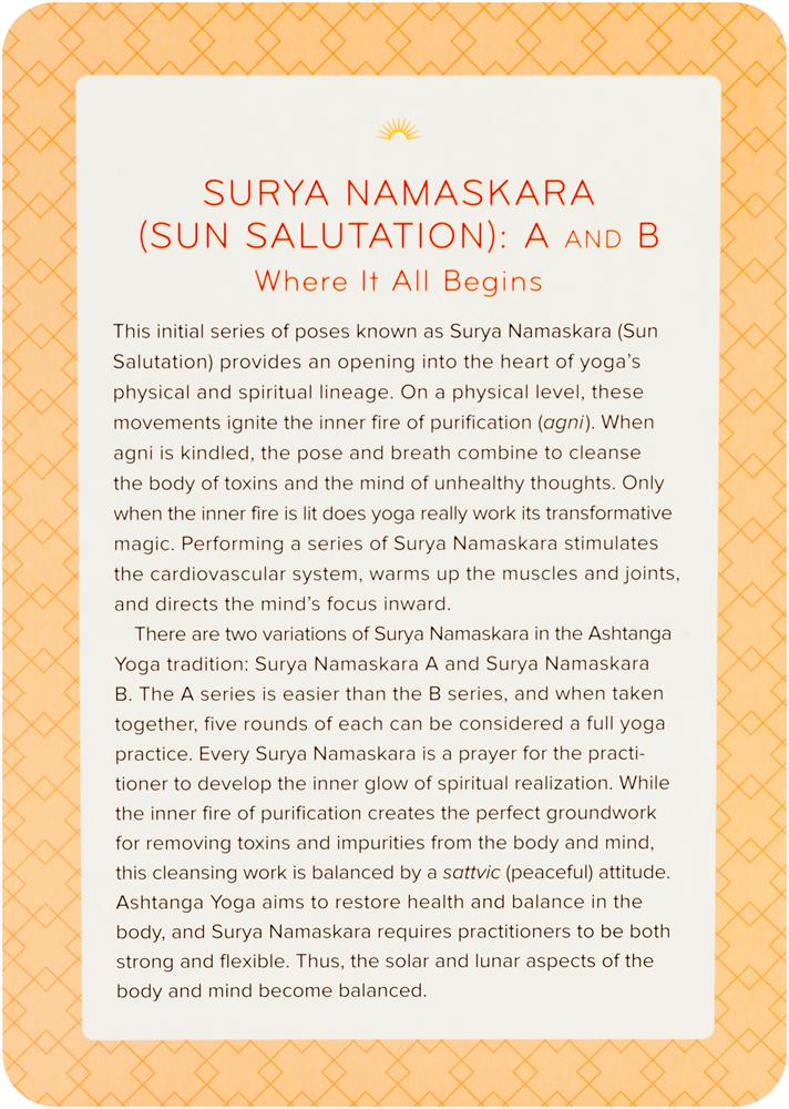Ashtanga Yoga Practice Cards
