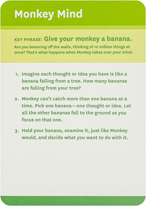 Monkey Mind Meditation Deck : 30 Fun Ways For Kids To Chill Out, Tune In, And Open Up