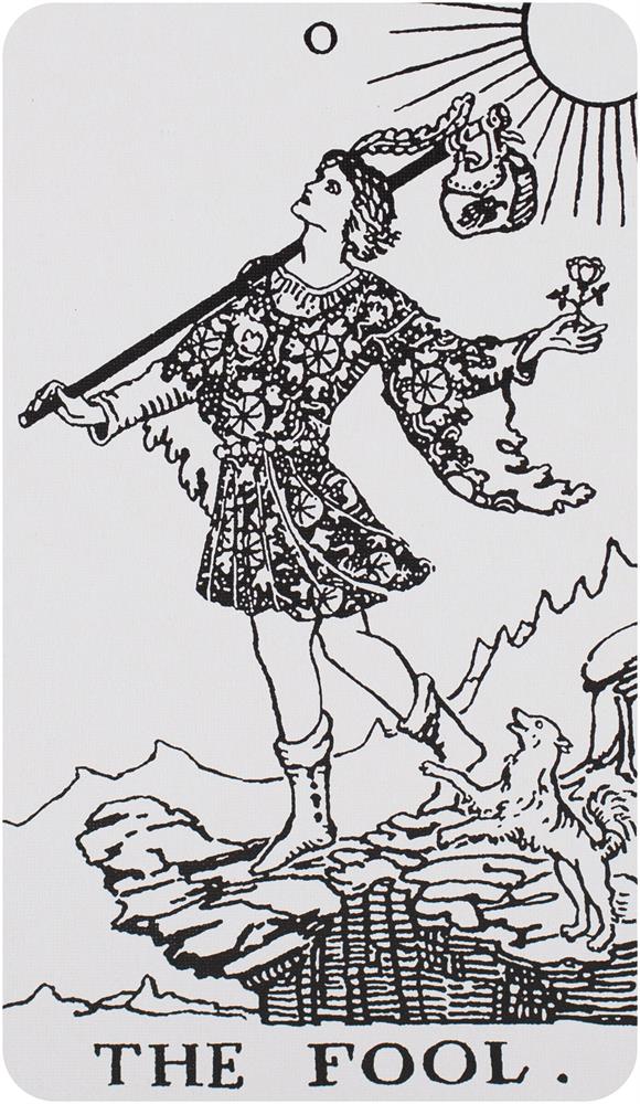 Black & White Rider-Waite Tarot Deck