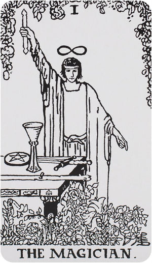 Black & White Rider-Waite Tarot Deck