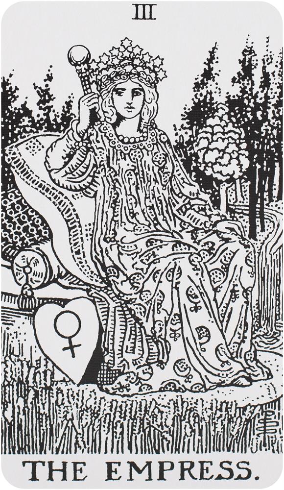 Black & White Rider-Waite Tarot Deck