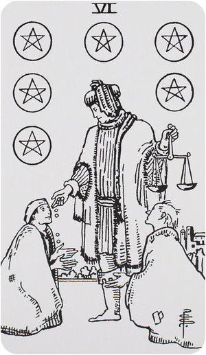 Black & White Rider-Waite Tarot Deck