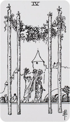 Black & White Rider-Waite Tarot Deck