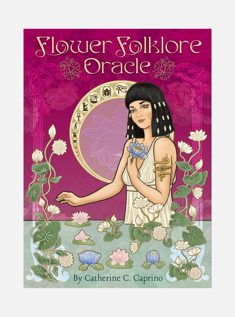 Flower Folklore Oracle: Wisdom of the Flowers: Colorful 44-Card Oracle Deck, 76-Page Guidebook, Mythology, Language of Flowers, Collaborative Deck, Mystic Tales, Flora and Fauna Folklore