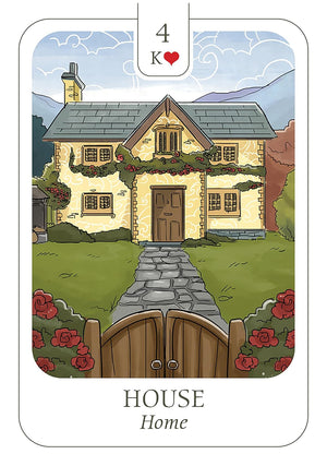 Simplicity Lenormand: Beginner-Friendly 41-card Lenormand Deck with Keywords on Cards, Includes 132-page Guidebook with Clear Meanings and Reading Instructions