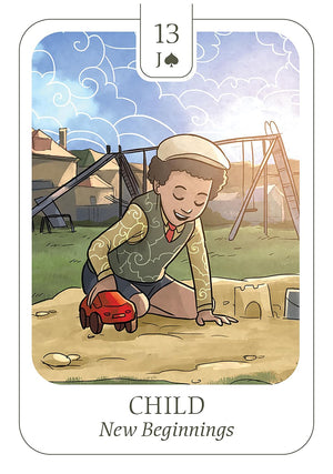 Simplicity Lenormand: Beginner-Friendly 41-card Lenormand Deck with Keywords on Cards, Includes 132-page Guidebook with Clear Meanings and Reading Instructions