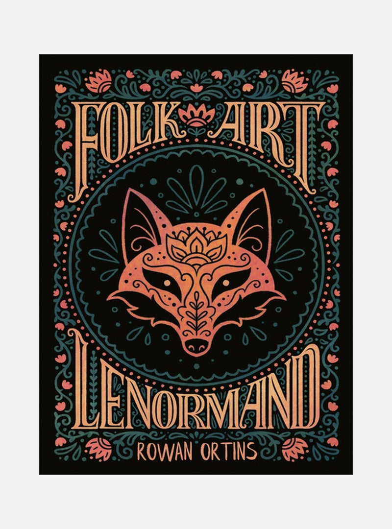 Folk Art Lenormand: Colorful 39-Card Divination Deck with 3 Extra Cards, 96-Page Illustrated Guidebook, Instructions for Learning to Read with Lenormand Cards