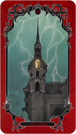 Horror Tiny Tarot Deck and Guidebook
