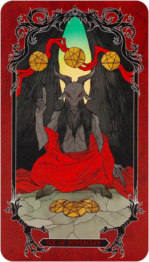 Horror Tiny Tarot Deck and Guidebook