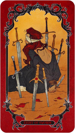 Horror Tiny Tarot Deck and Guidebook