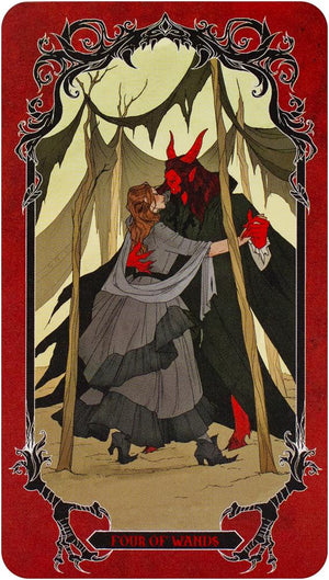 Horror Tiny Tarot Deck and Guidebook