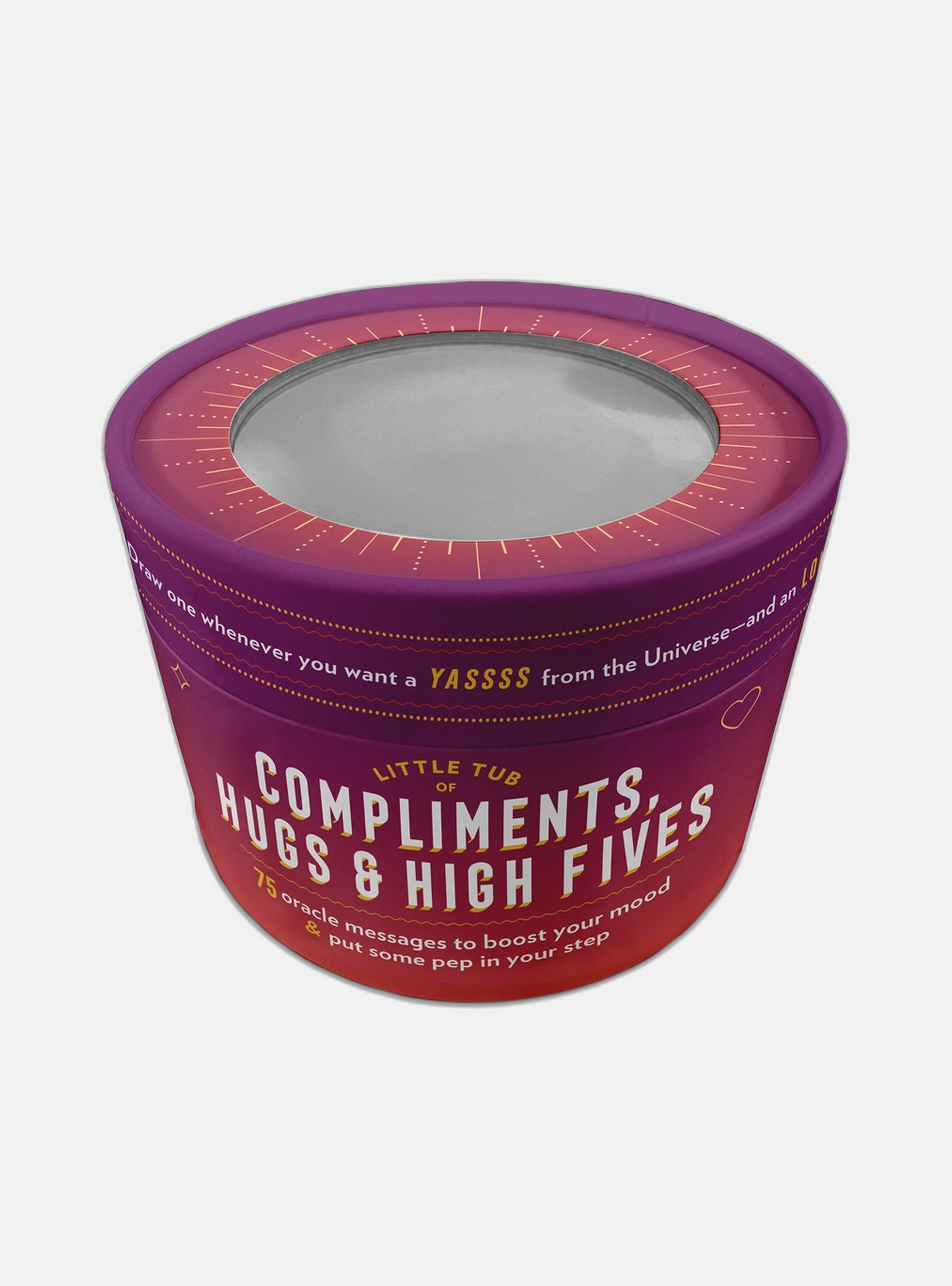 Knock Knock Compliments, Hugs & High Fives Oracle Tub