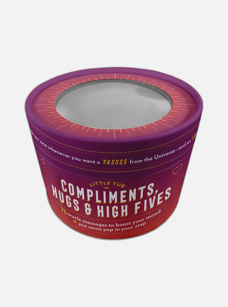 Knock Knock Compliments, Hugs & High Fives Oracle Tub