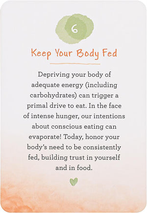 Intuitive Eating Card Deck: 50 Bite-Sized
