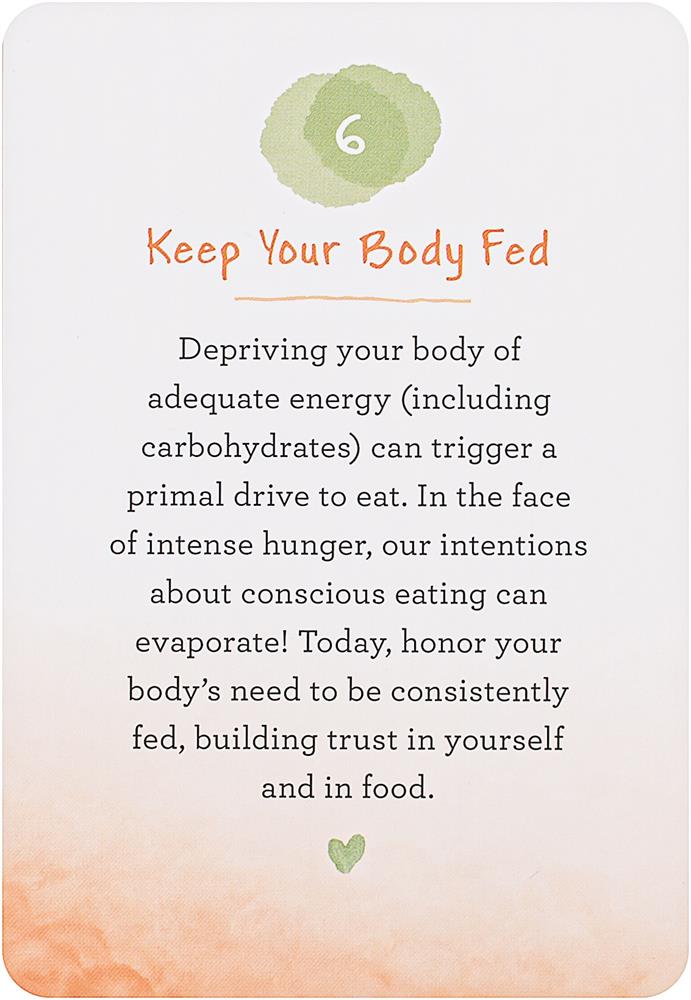 Intuitive Eating Card Deck: 50 Bite-Sized