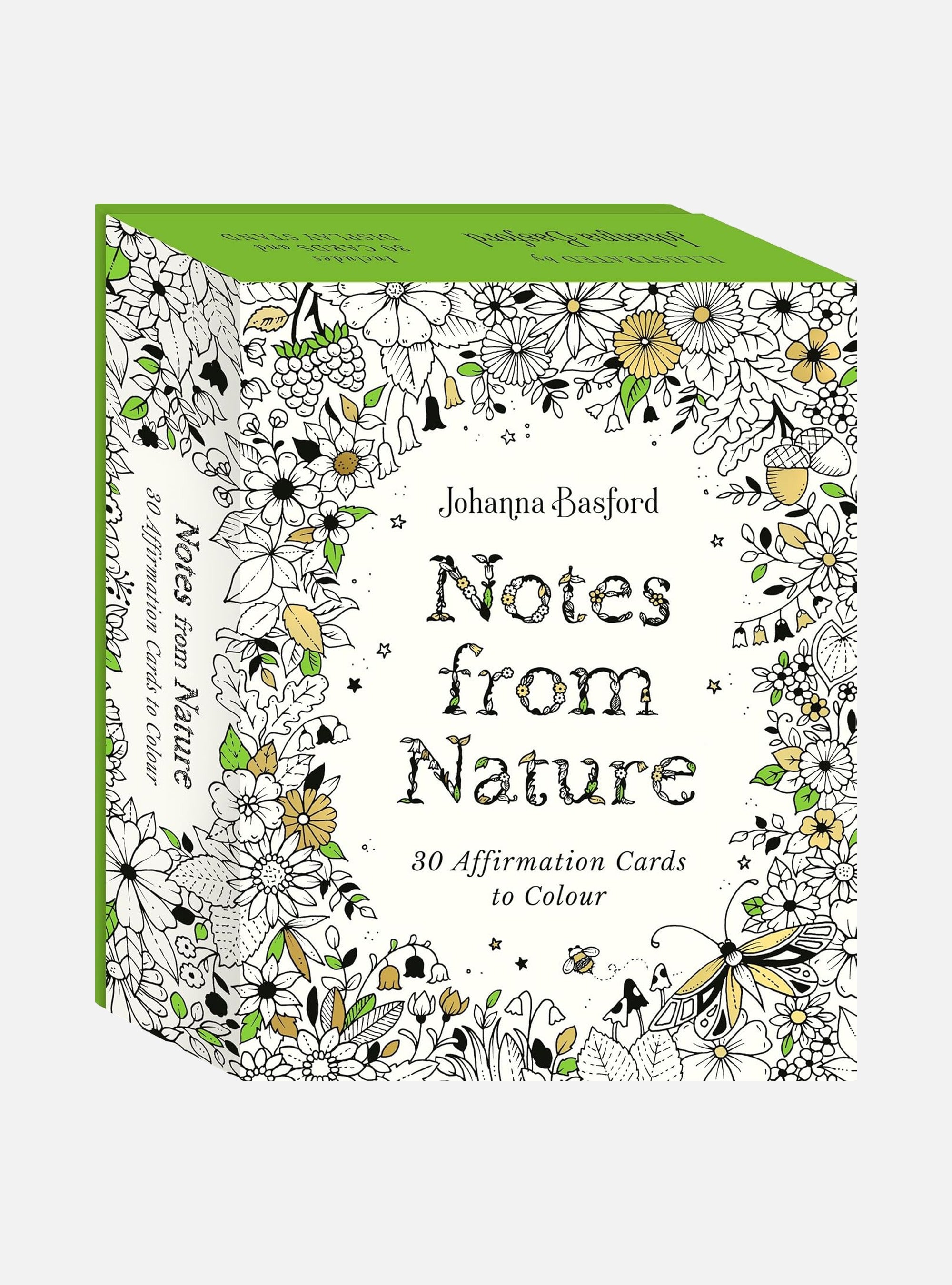 Johanna Basford's Notes from Nature: 30 Affirmations Cards to Colour