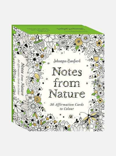 Johanna Basford's Notes from Nature: 30 Affirmations Cards to Colour