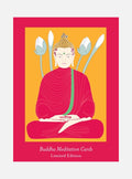Buddha four lotuses cards
