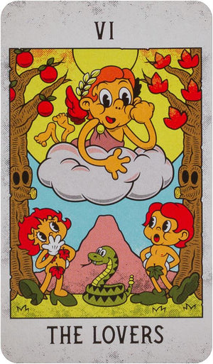 Mystical Medleys: A Vintage Cartoon Tarot