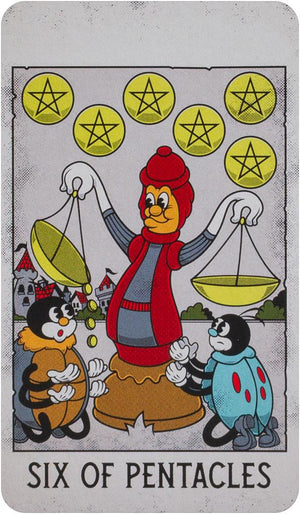Mystical Medleys: A Vintage Cartoon Tarot