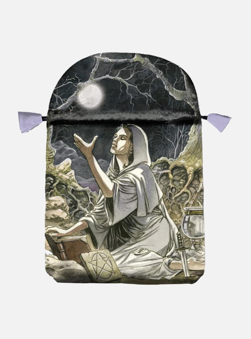 Printed satin 'Pagan Moon'