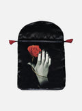 Printed satin 'Rose Hand'